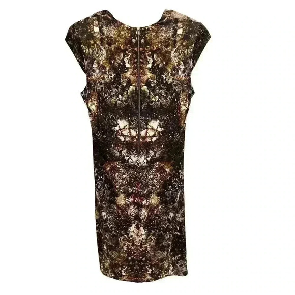 Helmut Lang Mini Brown and Black Silk Blend Dress Size 4, Pre-Owned. - Picture 6 of 8